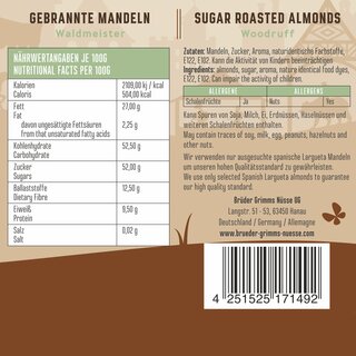 Brder Grimms Nsse - Gebrannte Mandeln - Typ Waldmeister 100g