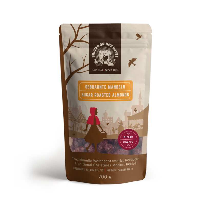Brder Grimms Nsse - Sugar Roasted Almonds - Cherry 200g