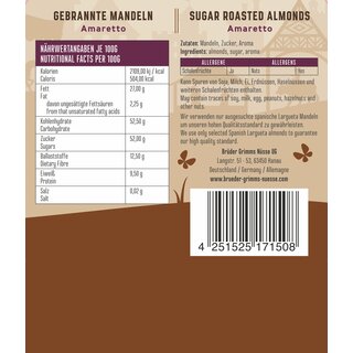 Brder Grimms Nsse - Sugar Roasted - Type Armaretto 3 x 200g